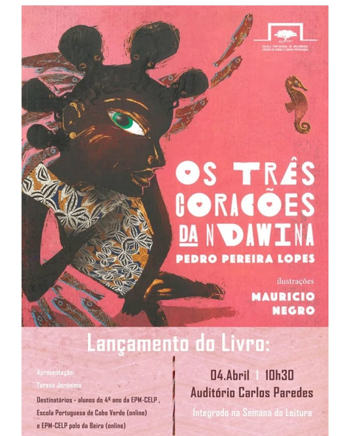 Pedro Pereira Lopes anuncia o lançamento de “Os três corações de Ndawina”