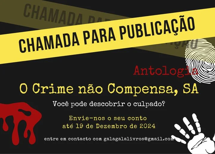 Gala-Gala edições abre chamada para antologia de contos “O Crime não Compensa, SA”