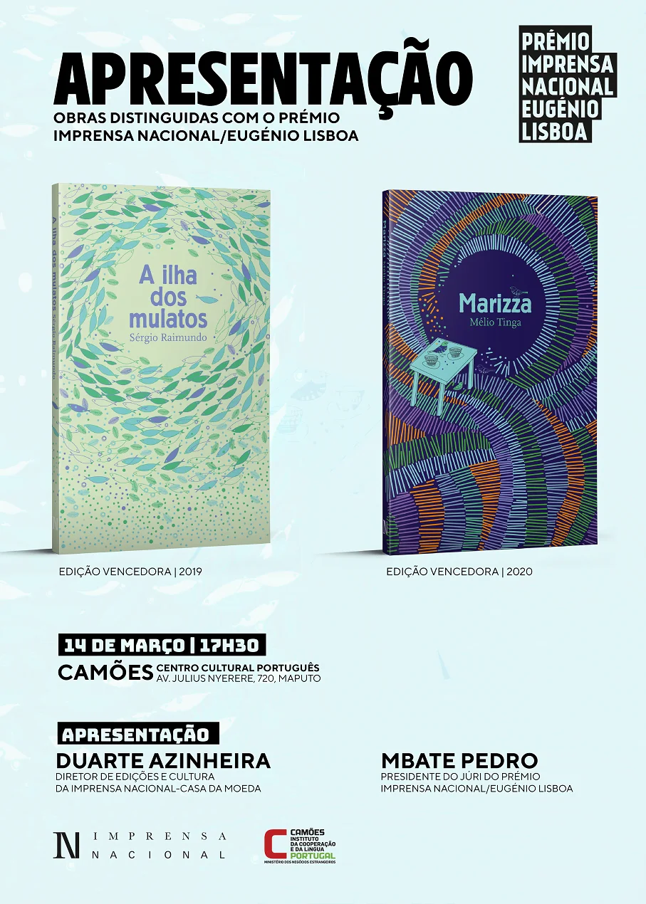 A ilha dos mulatos e Marizza,  Apresentadas amanhã no Camões