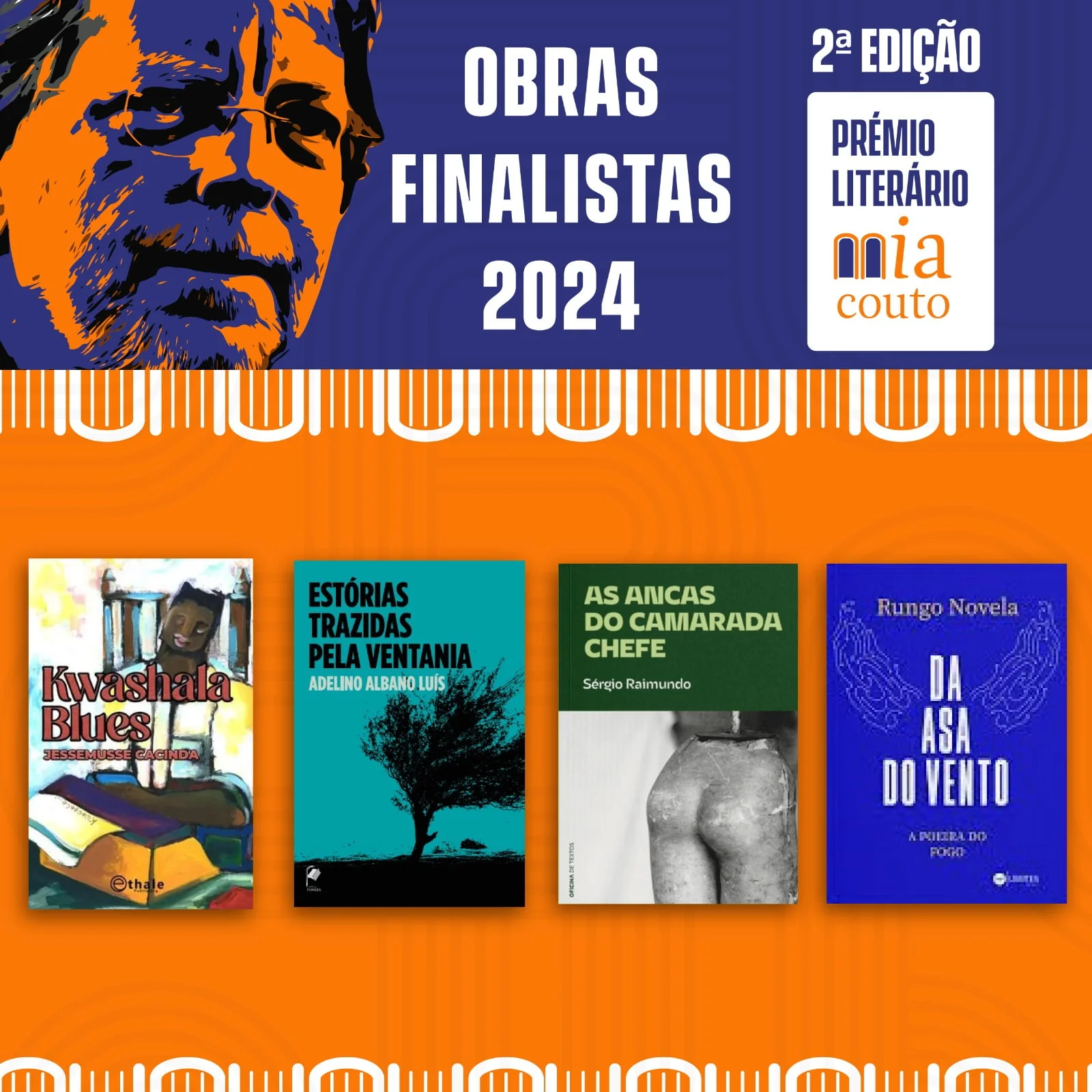 Anunciados os finalistas do Prémio Literário Mia Couto 2024