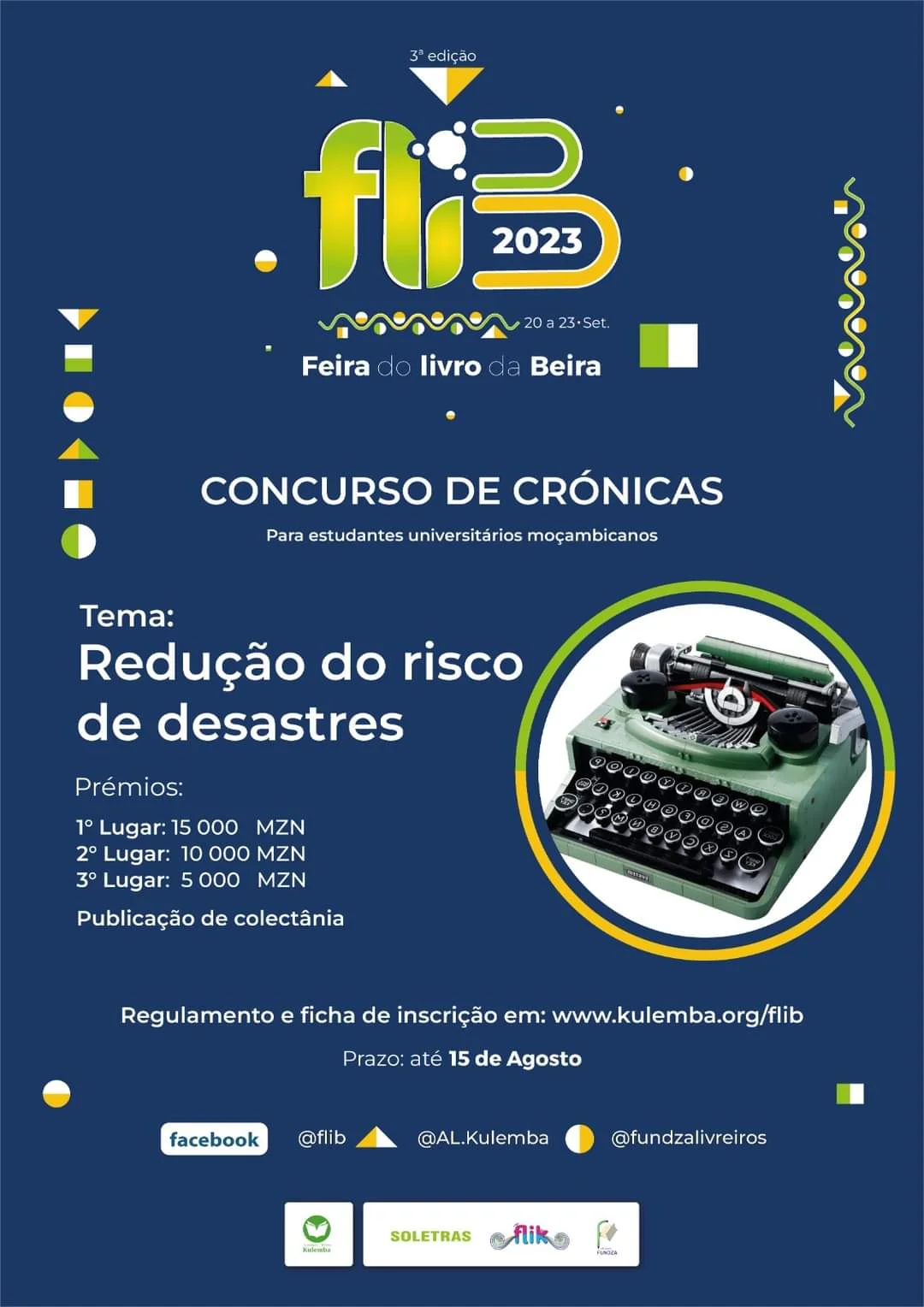 Inscrições abertas para o concurso de crónicas inéditas da Associação  Kulemba 
