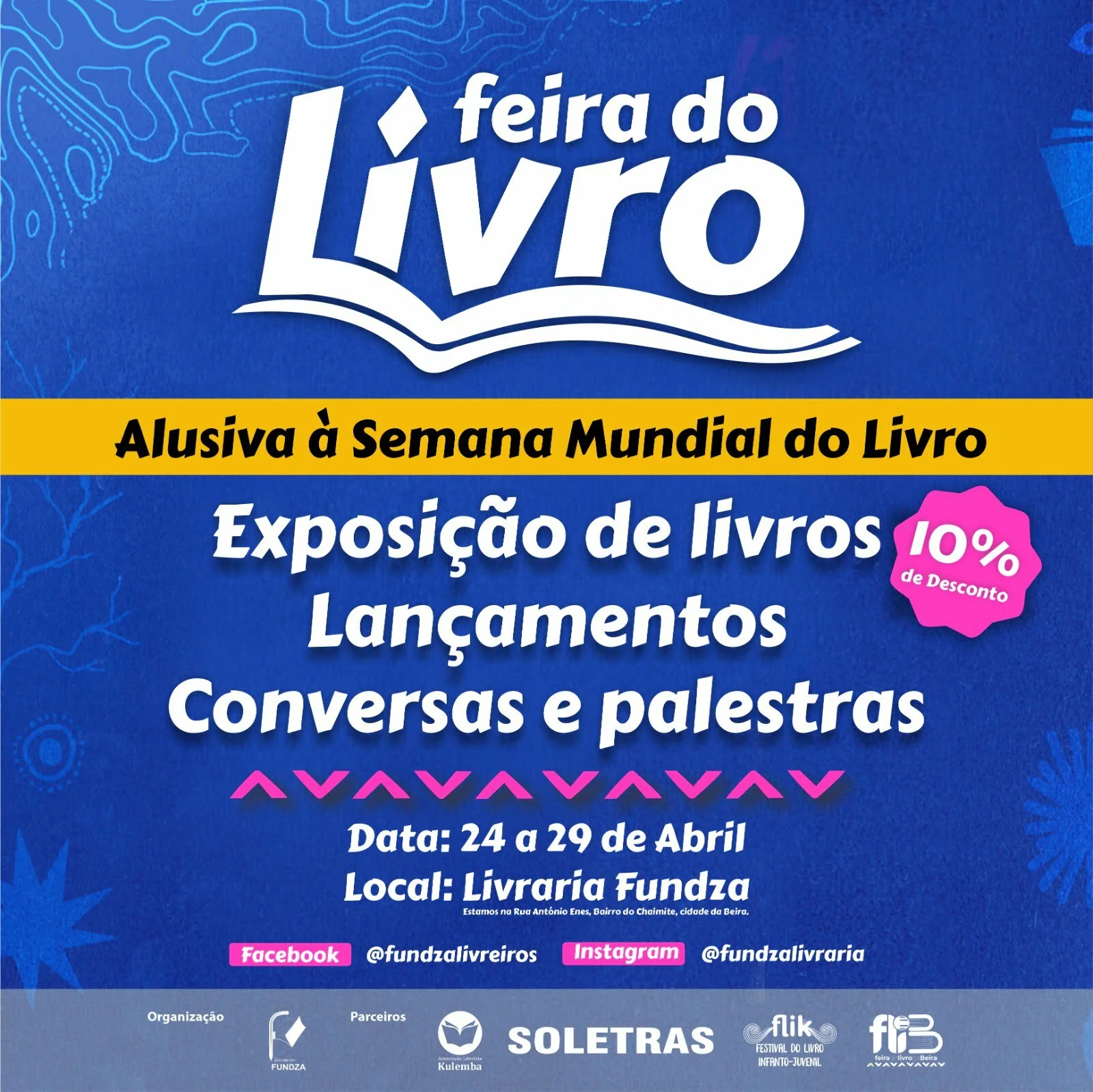 Editorial Fundza celebra semana do Livro com conversas, oficinas literárias e oferta de livros 