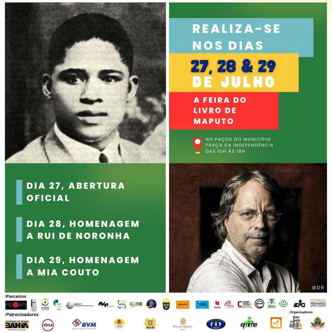 Feira do Livro de Maputo celebra Rui de Noronha e Mia Couto