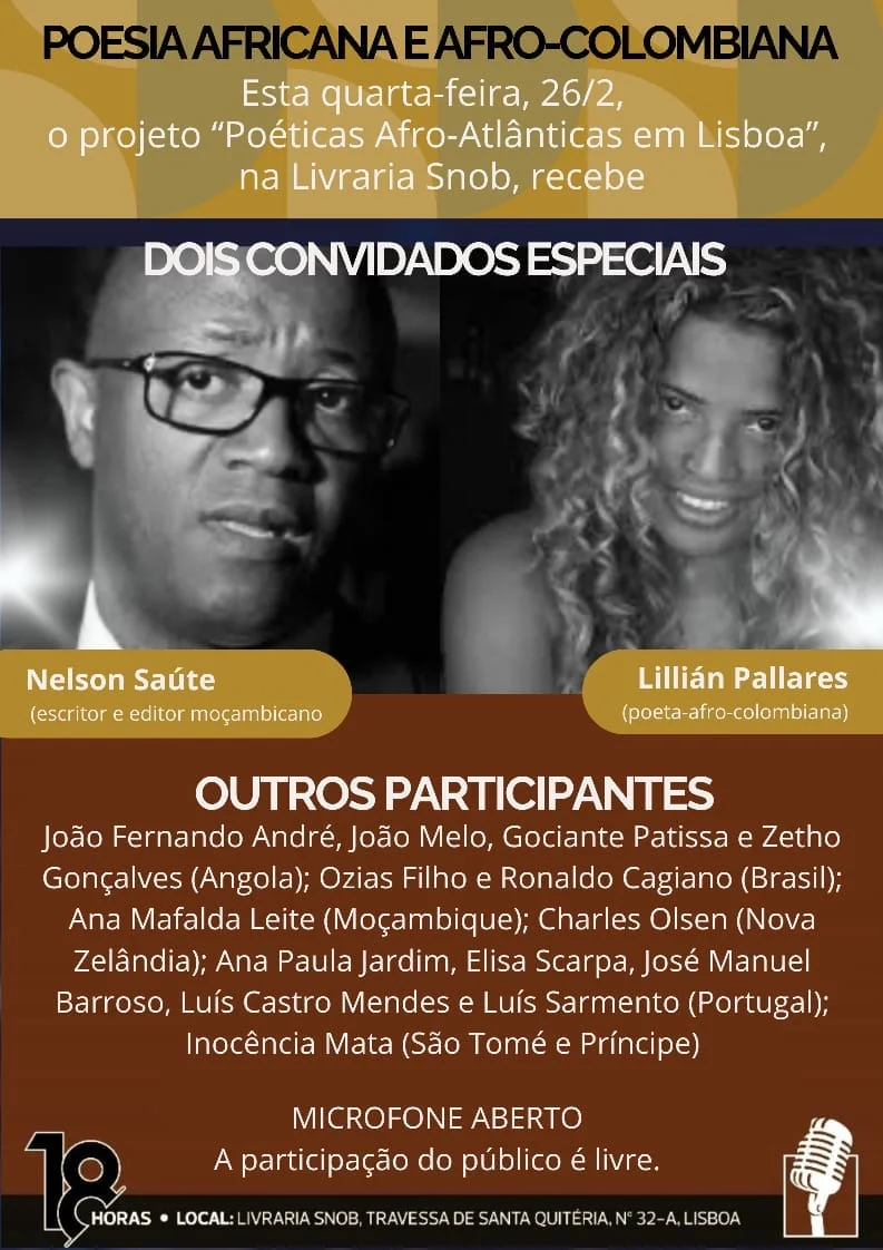 Nelson Sauté no projecto Poéticas Afro-Atlânticas